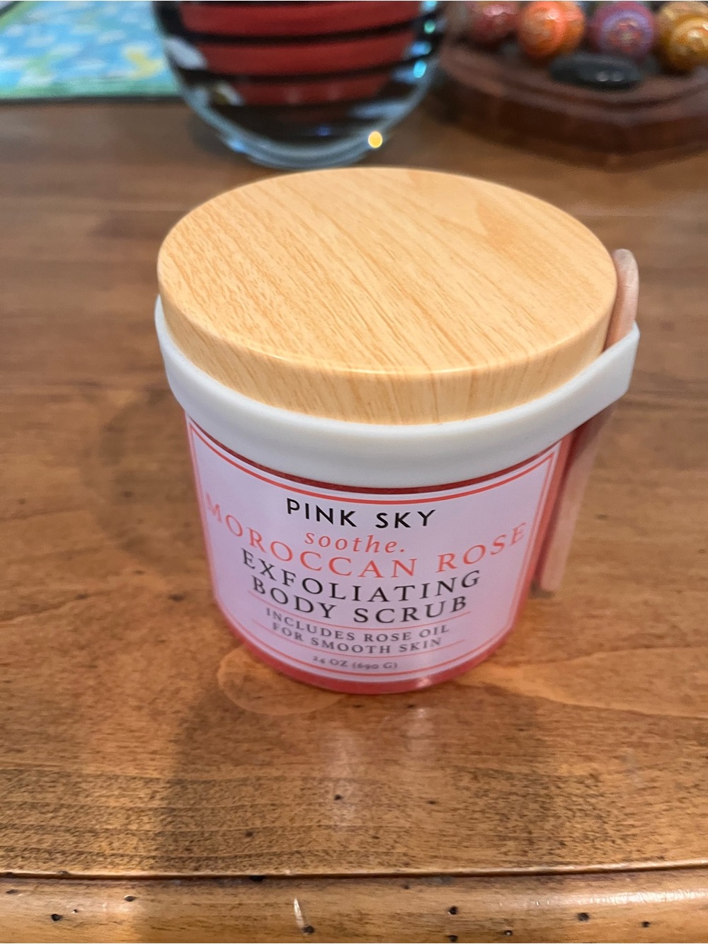 Pink Sky Moroccan Rose Exfoliating Body Scrub — Pink